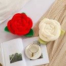 編織打結玫瑰抱枕