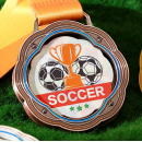 足球籃球旋轉獎牌