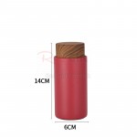 Wood Grain Lid Pocket Insulated Cup