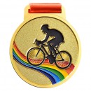 Colorful Cycling Medal