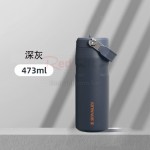 手提304不銹鋼運動保溫水壺