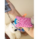 Wristband phone lanyard with storage bag
