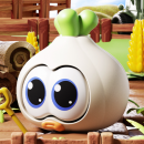 Eye-popping vegetable squeeze stress-relief toy