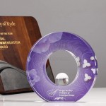 Pioneering And Enterprising Crystal Commemorative Trophy