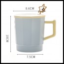 Color-Blocked Ceramic Cup