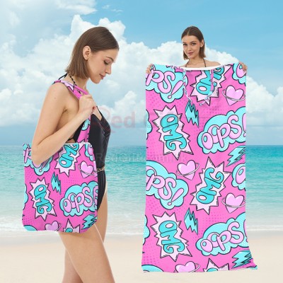 Foldable 2-in-1 Beach Towel Shoulder Bag Foldable 2-in-1 Beach Towel Shoulder Bag