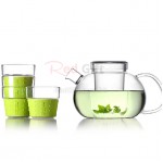 Glass tea five sets