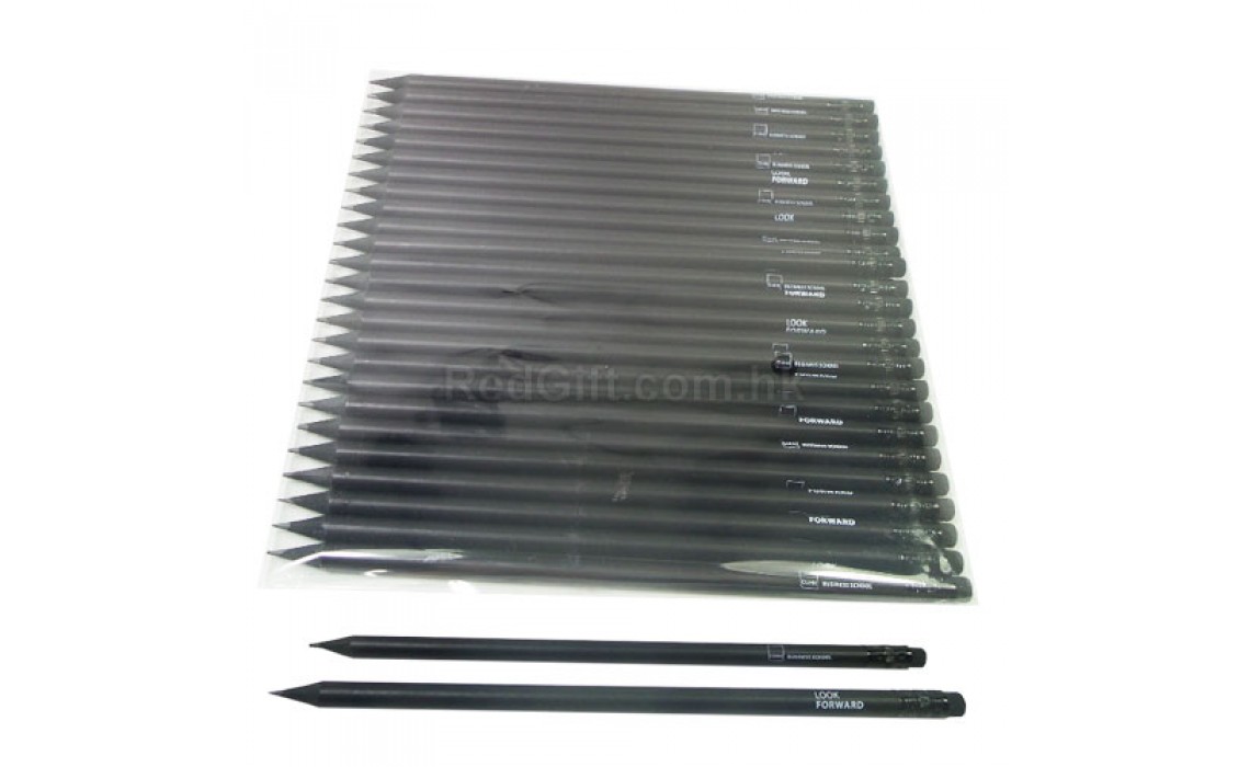 All-Black Wooden Pencil-Chinese University of Hong Kong