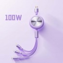 超薄三合一伸縮充電線