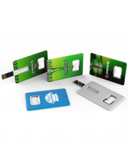 Card USB Flash Drive with Bottle Opener