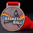 Basketball Metal Medal