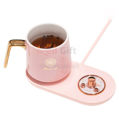 USB heating cup pad with cup