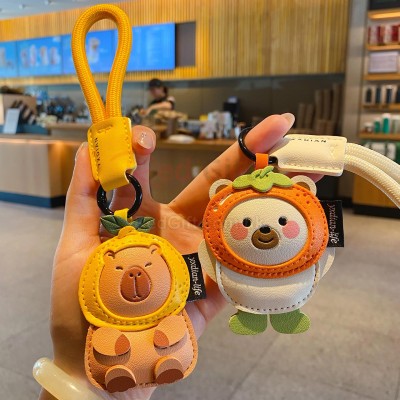 Capybara pendant keychain