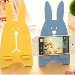 Wooden Rabbit Mobile Phone Holder