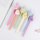 可愛花朵按動原子筆