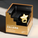 创意实木水晶奖座