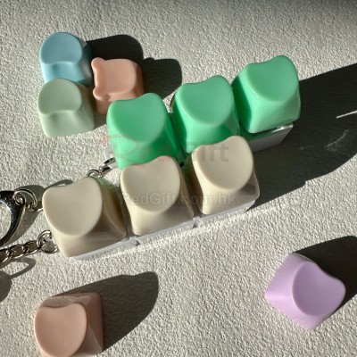 Custom Heart-shaped Button Stress Relief Toy