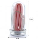 Silicon Straw Set With Transparent Tube