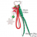 Christmas atmosphere keychain pendant woven lanyard