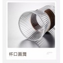 日式豎紋泡茶隔熱玻璃杯