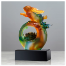 創意古法琉璃玉兔獎座 創意古法琉璃玉兔獎座