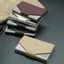 PU Metal Card Holder