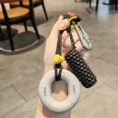 握力器+滾軸解壓鑰匙扣掛件