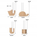 原木冰箱貼花瓶