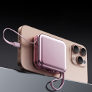 3c自带线快充行动电源