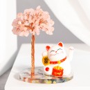 招財貓水晶樹