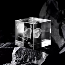 Rubik's Cube Crystal Trophy