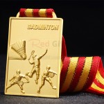 Badminton Metal Medal