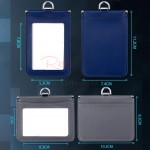 Double Sided Anti-Disturbing Leather ID Card Holder