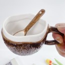 不規則椰子陶瓷馬克杯