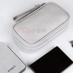 Double-layer data cable mobile power earphone storage bag