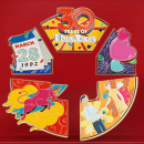 Anniversary special-shaped digital puzzle badge