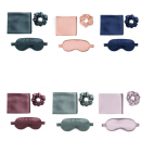 缎面仿真丝三件套眼罩发圈枕套 缎面仿真丝三件套眼罩发圈枕套