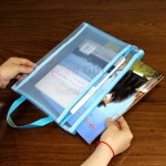 Portable Two-zipper File Bag