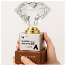 鑽石水晶實木獎座 鑽石水晶實木獎座