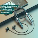 Neck-Mounted Magnetic In-Ear Bluetooth Headset