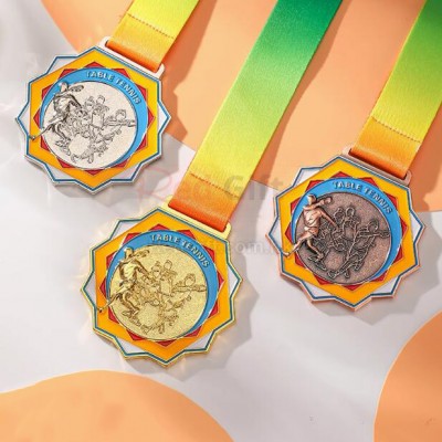 Table Tennis Metal Medal