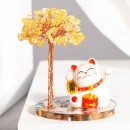 招財貓水晶樹