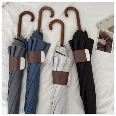 復古木柄黑膠雨傘 復古木柄黑膠雨傘