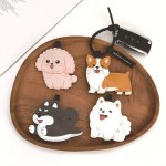 Pinch the sound producing leather keychain
