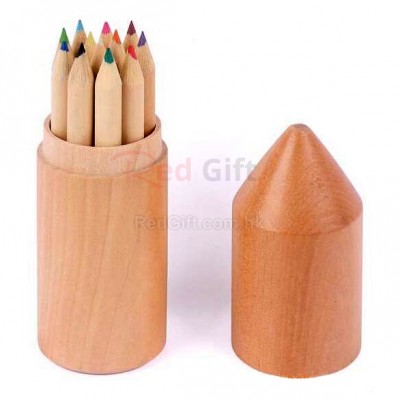 环保原木彩色铅笔