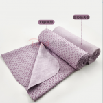 Single-layer non-slip silicone bottom yoga mat towel