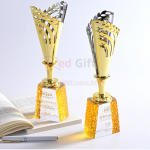 鏤空水晶金屬獎盃