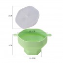Silicone Popcorn Bowl With Handle Silicone Popcorn Bowl With Handle