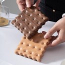 實木餅乾隔熱杯墊