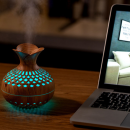 創意木紋花瓶加濕器